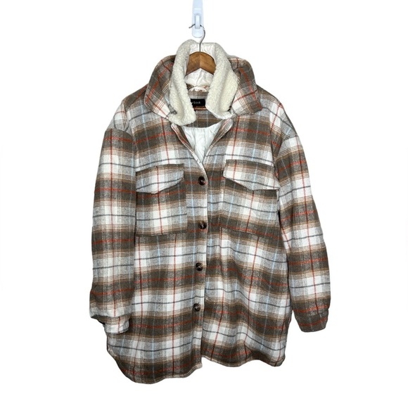 New Look Women’s Plaid Shaket - Picture 1 of 12